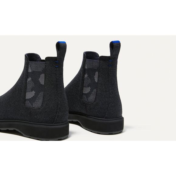 Rothy’s Merino Wool Chelsea Boots Dark Gray Men’s Size 9.5 NEW - Picture 3 of 10